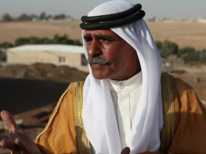 Bedouin Arab man with the amrani/mariin phenotype (Negev Desert, Israel).