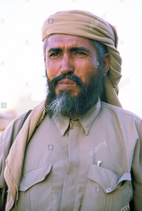 A Yemeni man with the amrani/mariin phenotype (Marib governorate). Genome analysis has found that, after the Mahra or Mehri, Yemeni individuals from Marib have the most Natufian ancestry of all modern populations.