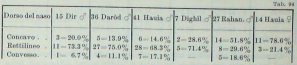 Nasal profile among Somalis. Most individuals have a straight nasal profile (rettilineo) (Puccioni (1931))