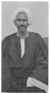 Sheikh Hasan Aly Mustafa of the Ababda Beja with the amrani/mariin phenotype.
