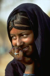 Tuareg Berber woman with the amrani/mariin phenotype.