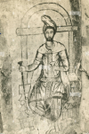 Oldest depiction of the Iranian prophet Zoroaster (Zarathustra), founder of Zoroastrianism. Note the lighter complexion characteristic of early peoples with substantial Caucasus Hunter-Gatherer ancestry. Archaeogenetic analysis indicates that most individuals exhumed at ancient sites in Armenia, Caucasus region, had an intermediate skin pigmentation (Lazaridis et al. (2022), Supplementary Materials).