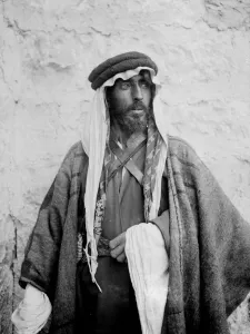 A Saudi Arab bedouin man with the amrani/mariin phenotype.