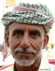 A Rashaida Arab man with the amrani/mariin phenotype.
